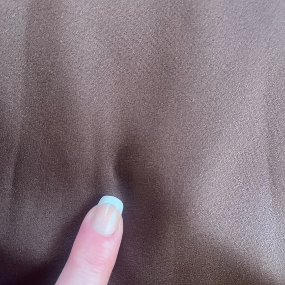 Abercrombie & Fitch Rich Brown Satin Dress - Picture 5 of 9